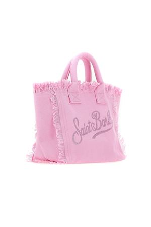 Borsa in canvas di cotone rosa SAINT BARTH KIDS | COL000100403L